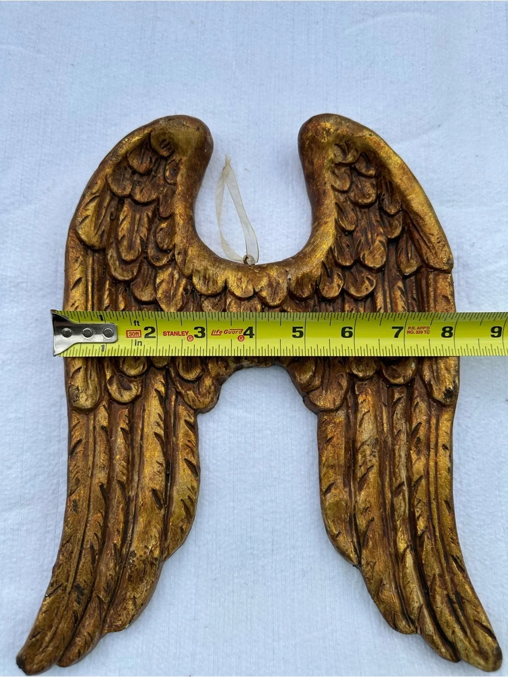 Gold Angel Wings Wall Decor - Decorative Home Accent or Ornament